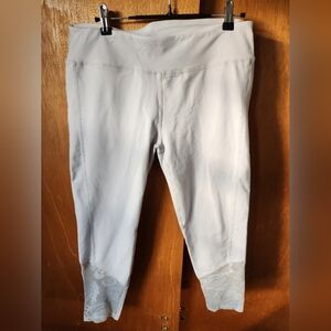 Fabletics leggings grey/white size large